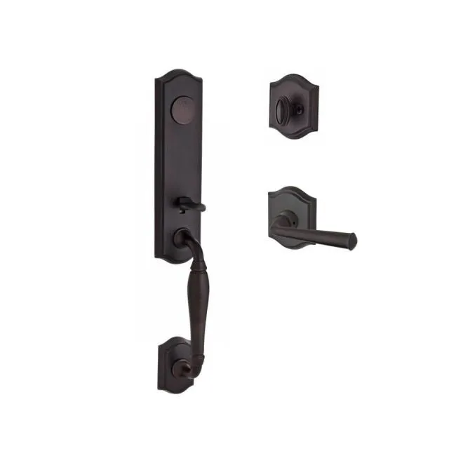 Baldwin Reserve Handleset Left Hand Federal Lever and Traditional Arch Rose