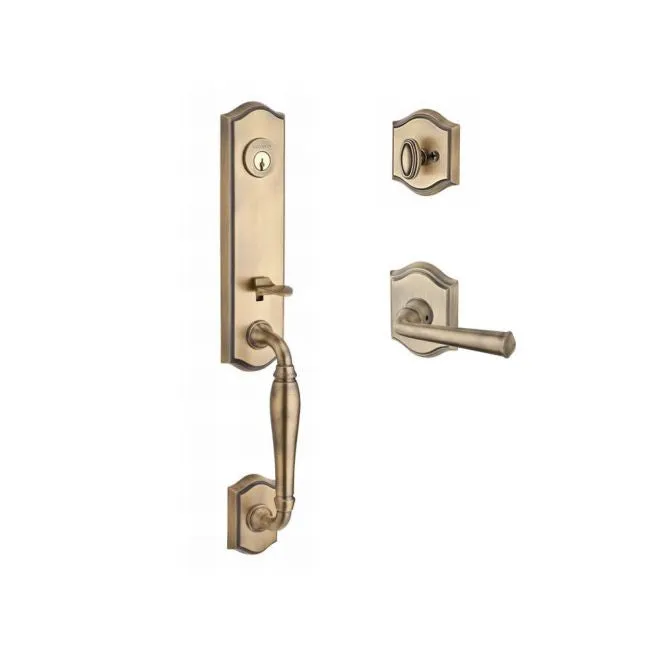 Baldwin Reserve Handleset Left Hand Federal Lever and Traditional Arch Rose