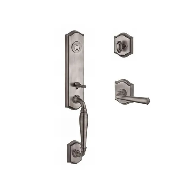 Baldwin Reserve Handleset Left Hand Federal Lever and Traditional Arch Rose