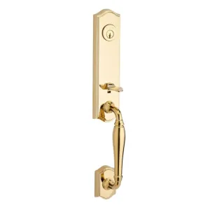 Baldwin Reserve  Handleset with Traditional Knob and Traditional Round Rose with 6AL Latch and Dual Strike