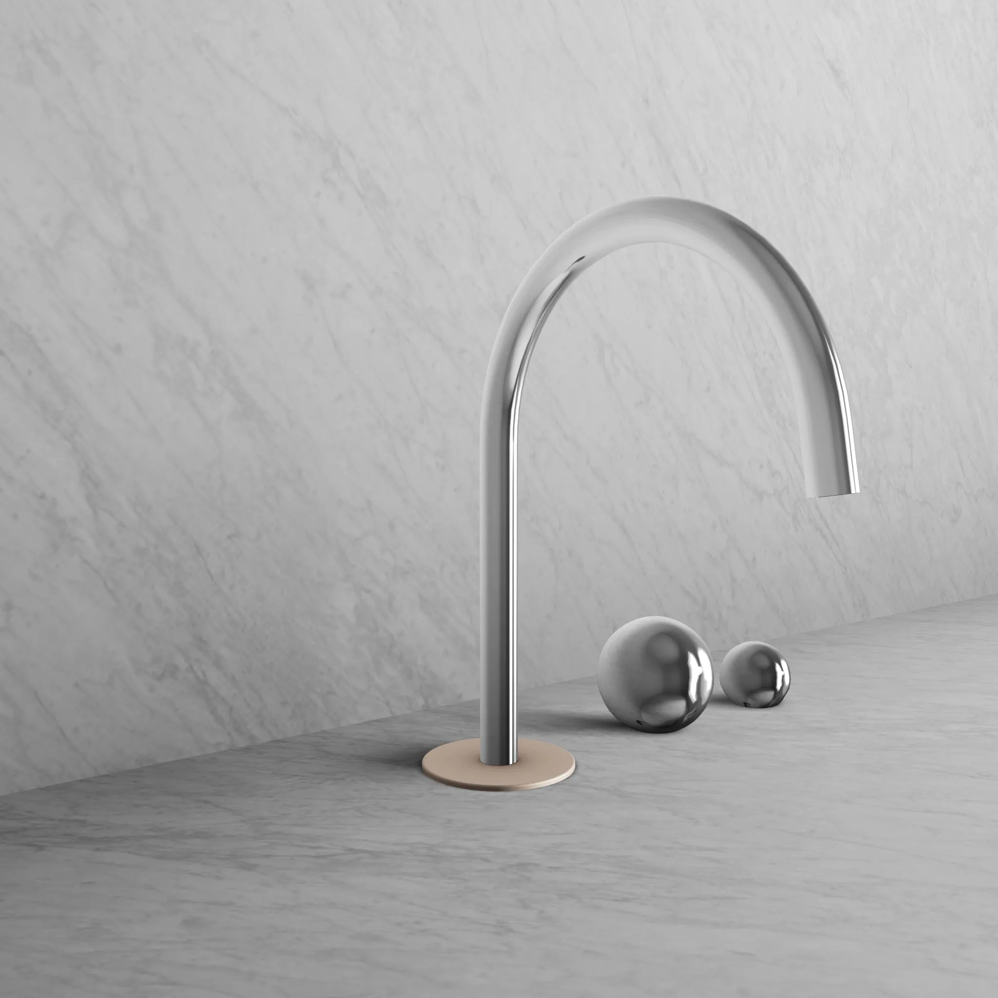 BARiL B35-8009-00L-CH-100 Two-Handle Deck Mounted Lavatory Faucet