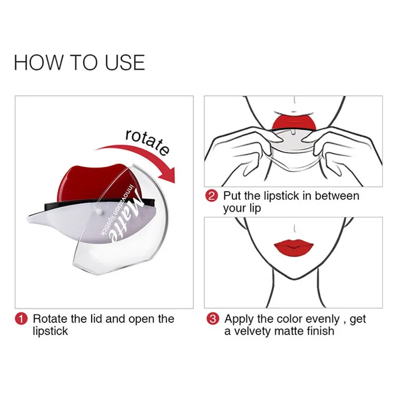 Beauty Lip-shaped lipstick seal Sip into makeup lipstick