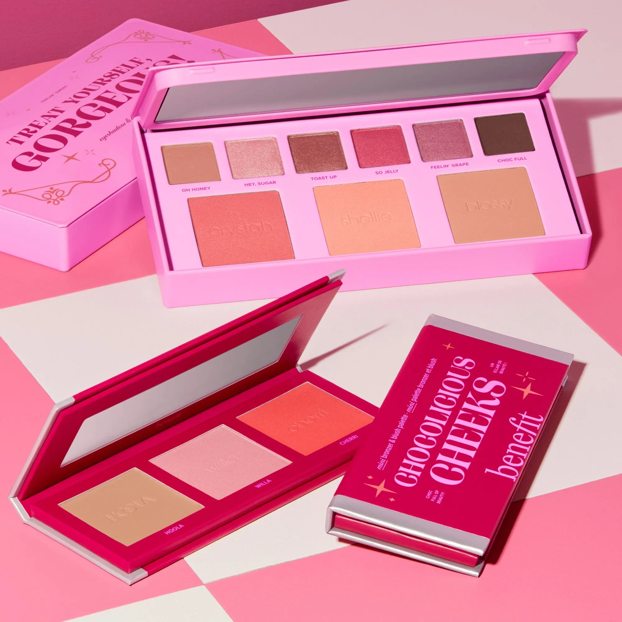 Benefit Chocolicious Cheeks Mini Bronzer And Blush Palette