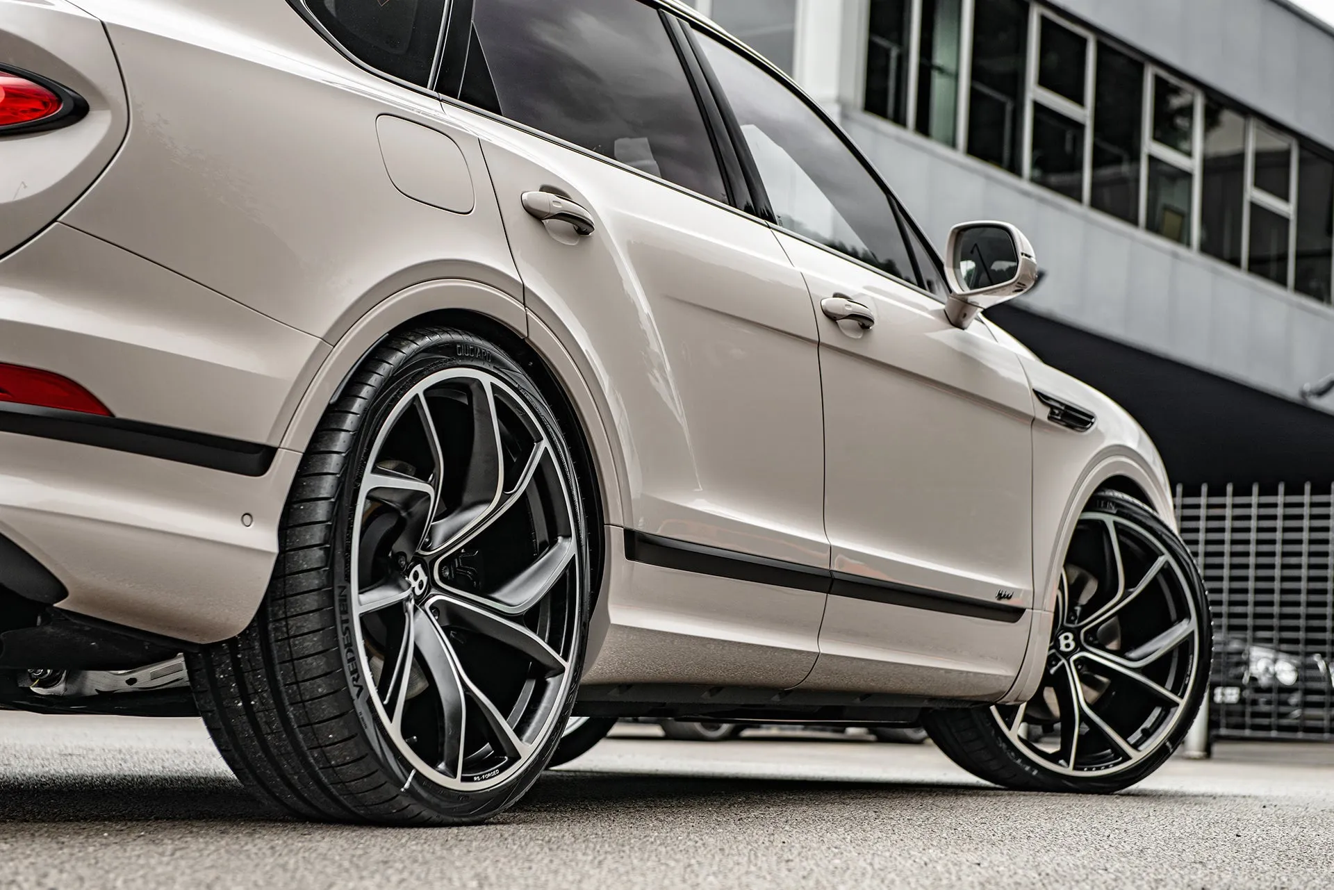 Bentley Bentayga Grey Exterior with Type 56 Wheels Luxury Upgrade