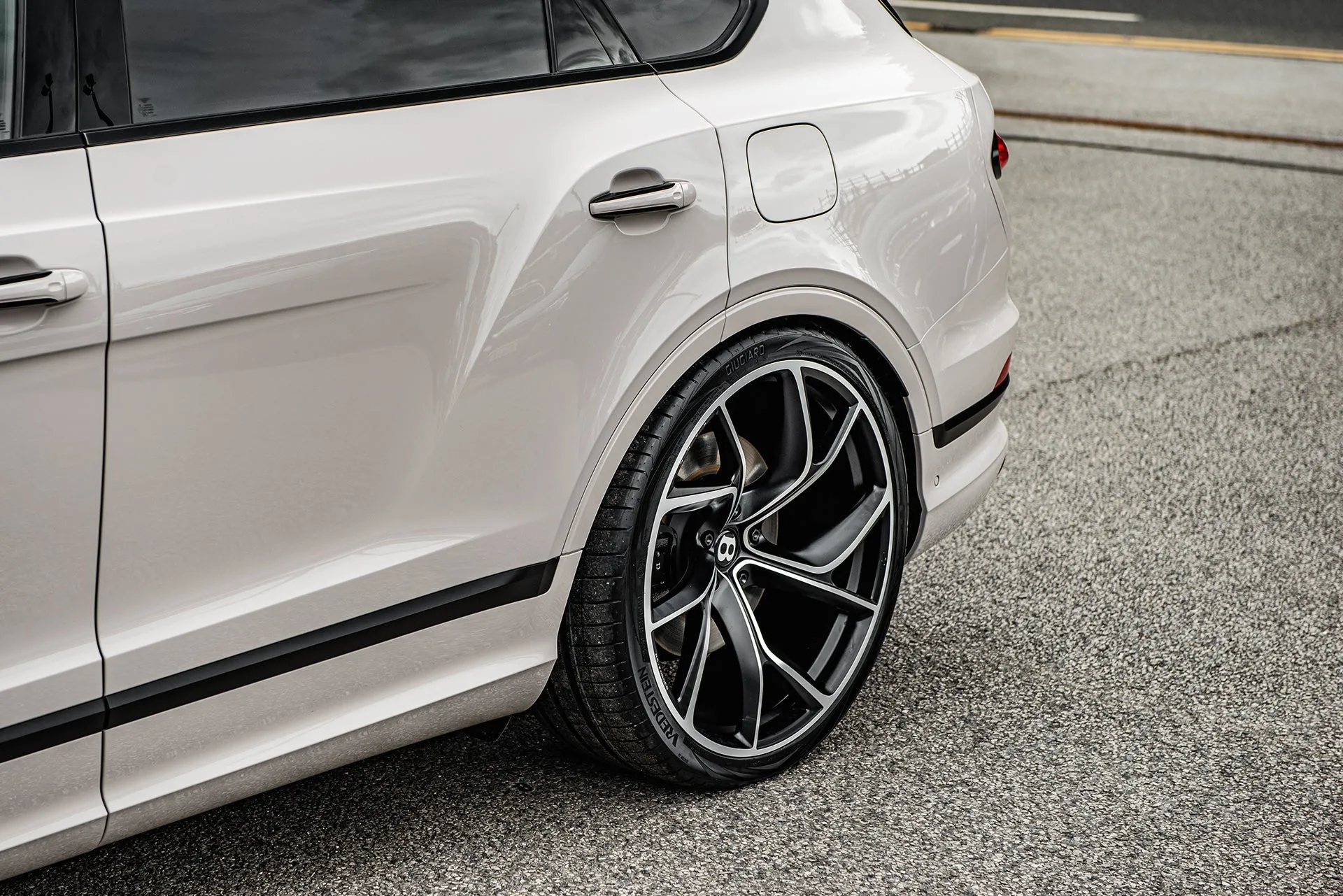 Bentley Bentayga Grey Exterior with Type 56 Wheels Luxury Upgrade