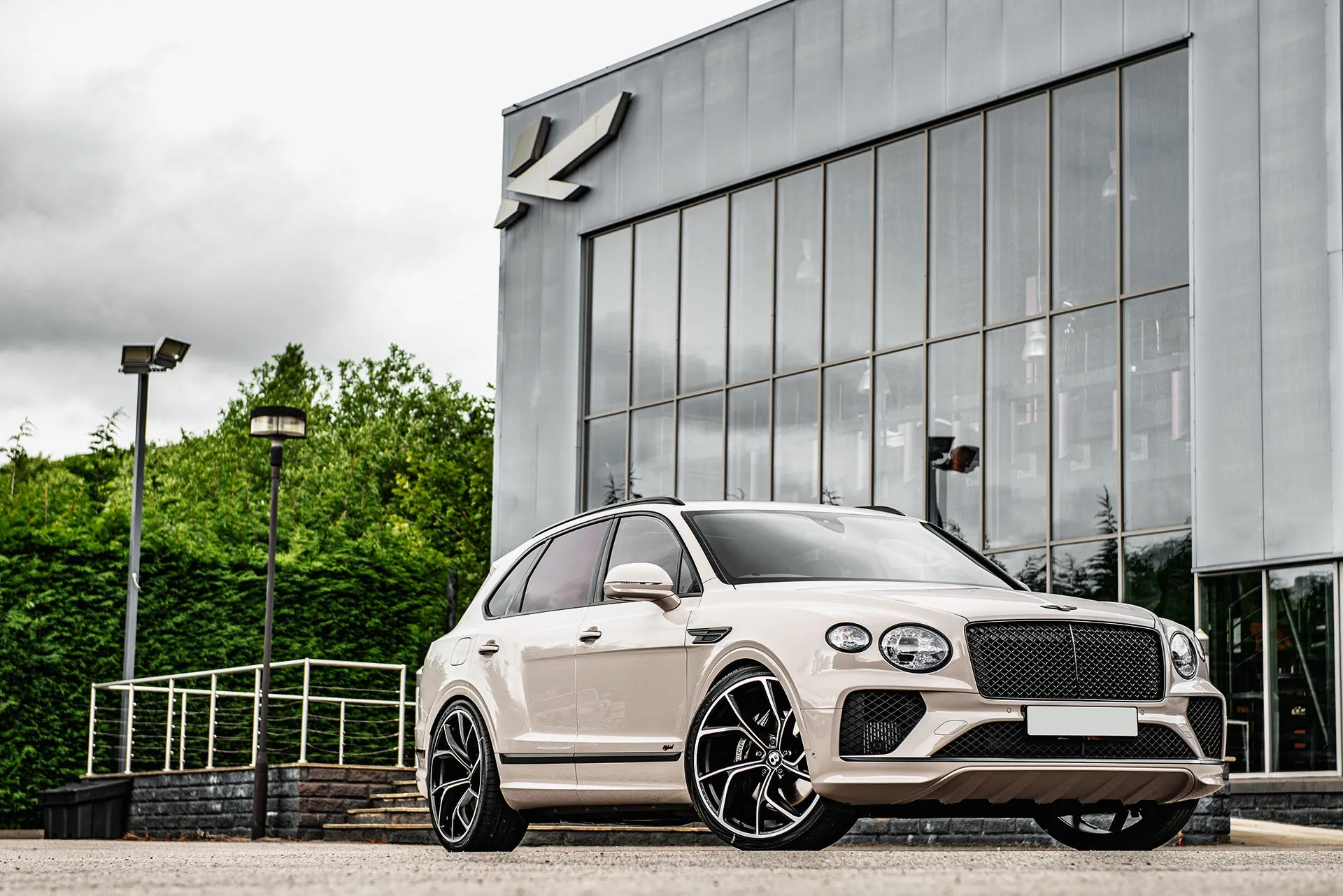 Bentley Bentayga Grey Exterior with Type 56 Wheels Luxury Upgrade