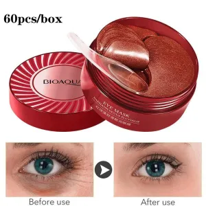 BioAqua - 60 Pieces Moisturizing Eye Patches Skin Elasticity Dark Circles Whitening Eye Mask