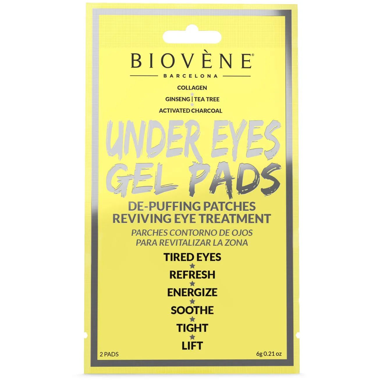 Biovene Under Eyes Pads Reviving Treatment Eye Gel 1 Pair