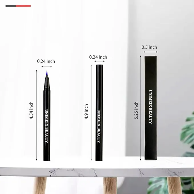 Blue Eyeliner, Liquid Liner, Waterproof Eye Liner, Makeup Eyeliner Pen Precise All Day Eyeliner