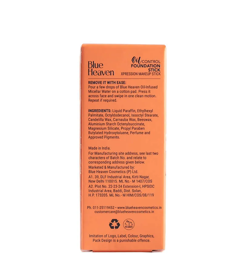 Blue Heaven Oil Control Foundation Stick Caramel