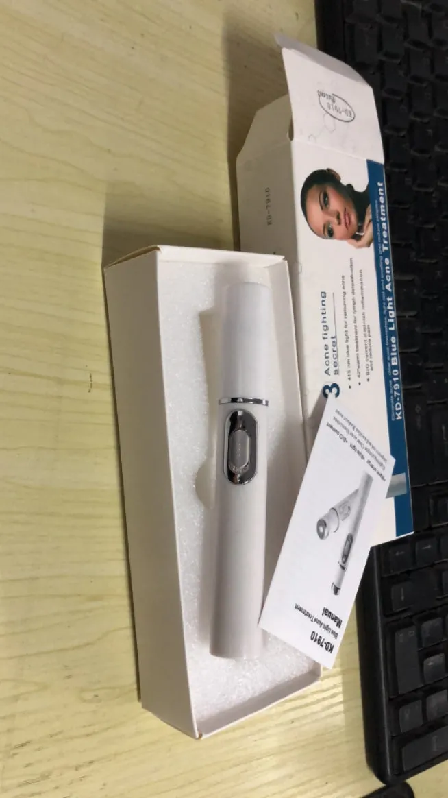 Blue Light Therapy Acne Laser Pen: Softens Scars and Reduces Wrinkles. Remove Treatments for Skin Care and Beauty Equipment.