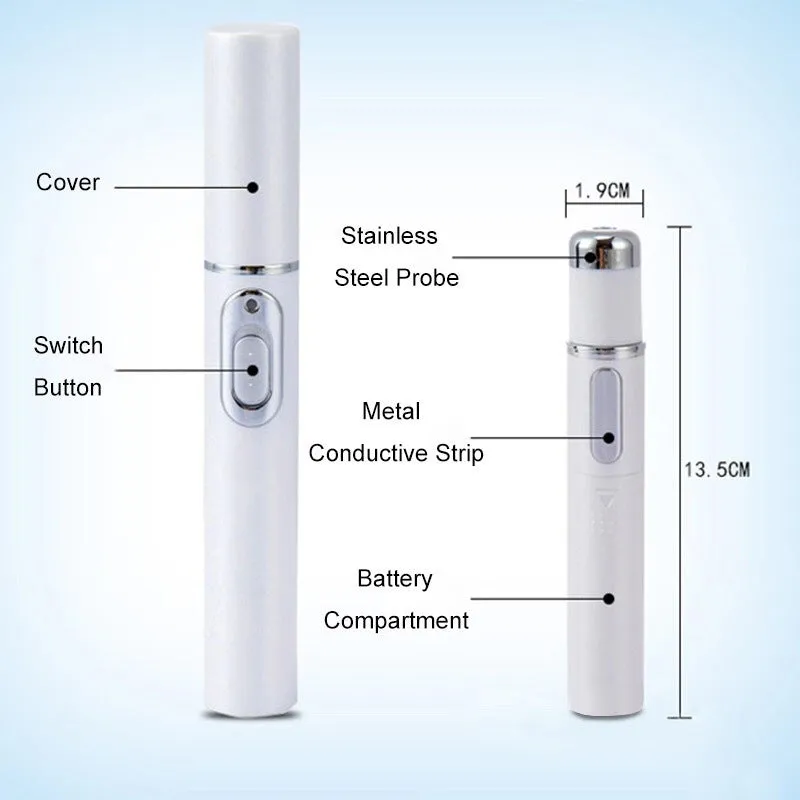 Blue Light Therapy Acne Laser Pen: Softens Scars and Reduces Wrinkles. Remove Treatments for Skin Care and Beauty Equipment.