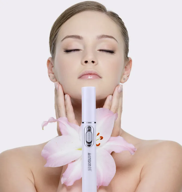 Blue Light Therapy Acne Laser Pen: Softens Scars and Reduces Wrinkles. Remove Treatments for Skin Care and Beauty Equipment.