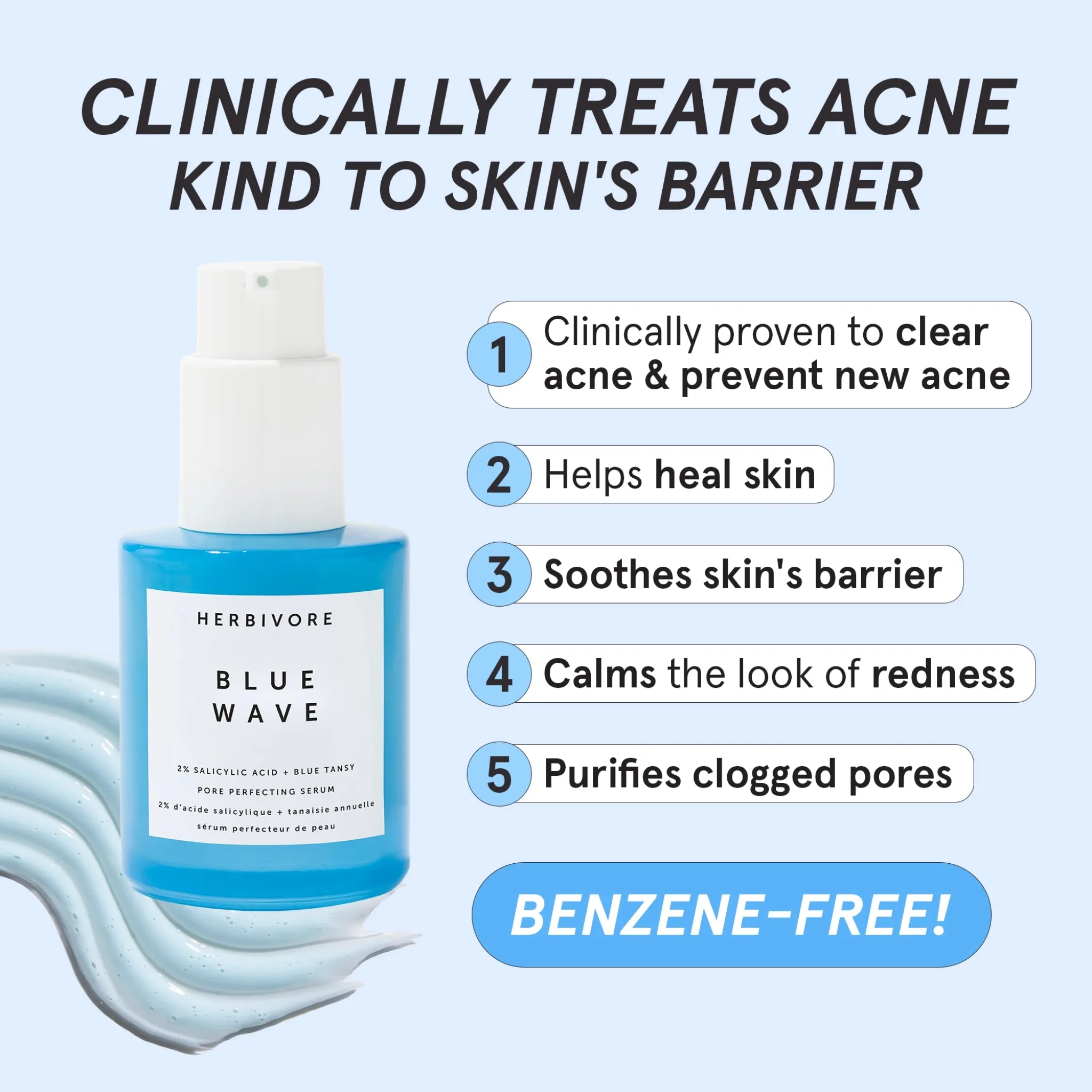 Blue Wave 2% Salicylic Acid   Blue Tansy Pore Perfecting Serum