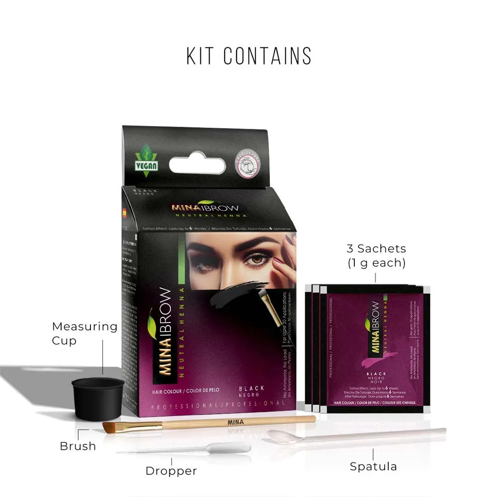 Brow Henna Regular Kit - Black