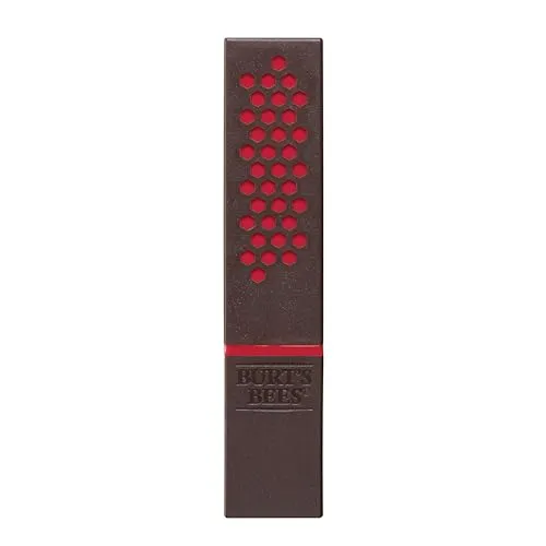 Burt’s Bees 100% Natural Moisturizing Lipstick, Scarlet Soaked, 1 Tube