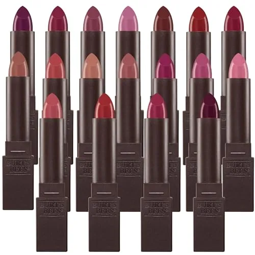 Burt’s Bees 100% Natural Moisturizing Lipstick, Scarlet Soaked, 1 Tube