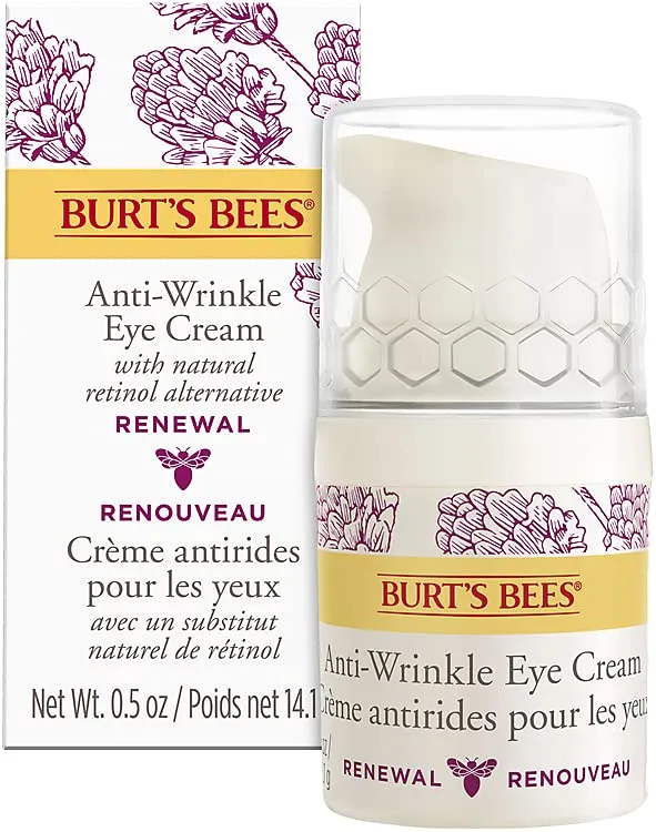 Burt's Bees® Eye Cream, Renewal Anti-Wrinkle Eye Cream with Bakuchiol Natural Retinol Alternative, 14.1 g