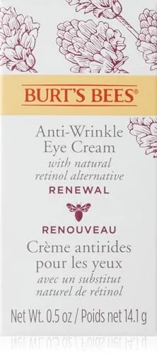Burt's Bees® Eye Cream, Renewal Anti-Wrinkle Eye Cream with Bakuchiol Natural Retinol Alternative, 14.1 g