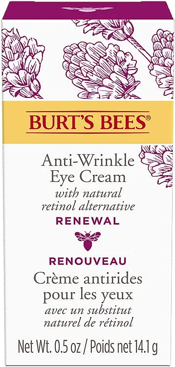 Burt's Bees® Eye Cream, Renewal Anti-Wrinkle Eye Cream with Bakuchiol Natural Retinol Alternative, 14.1 g