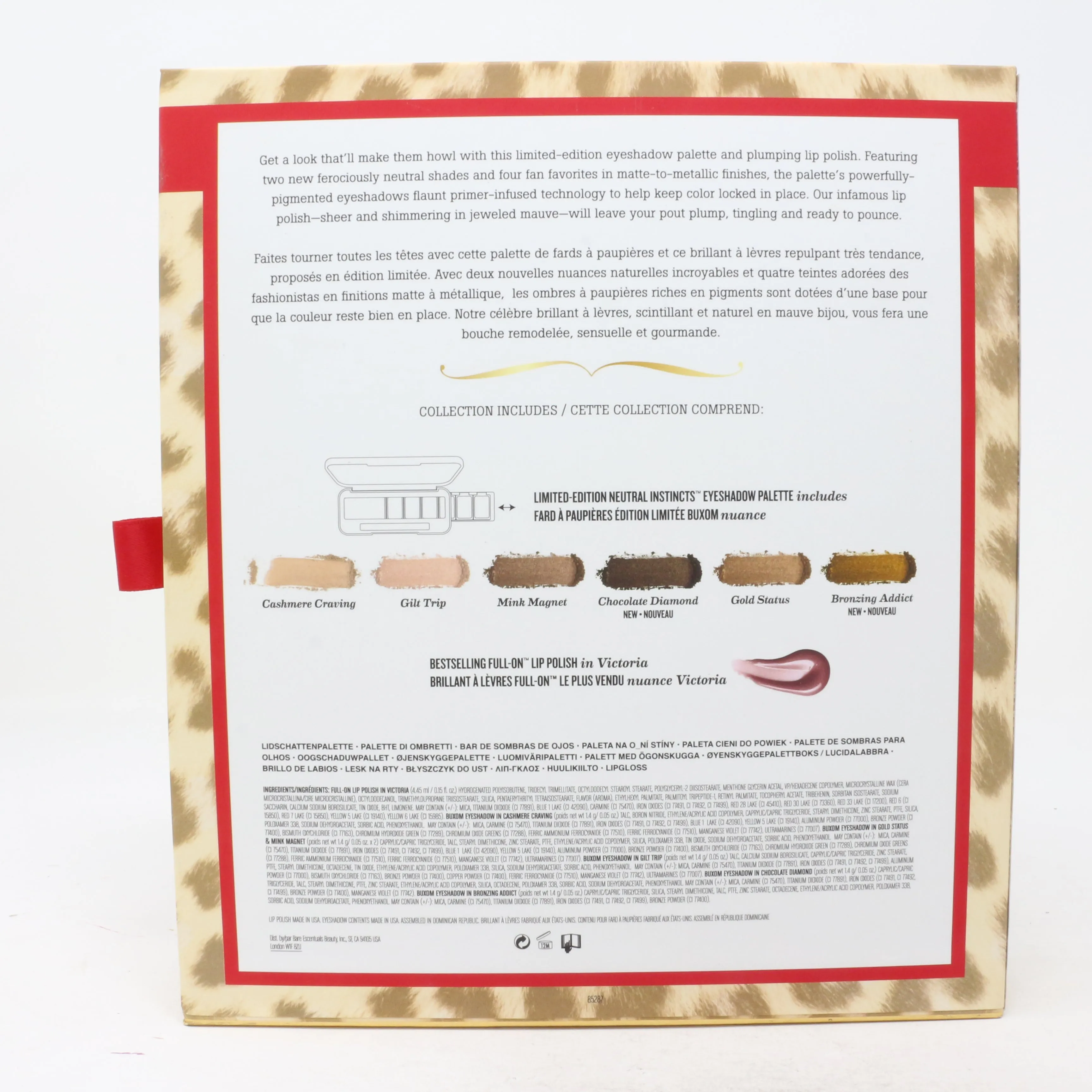 Buxom Ferocious Flirt Limited Edition Eyeshadow Palette & Plumping Lip Polish