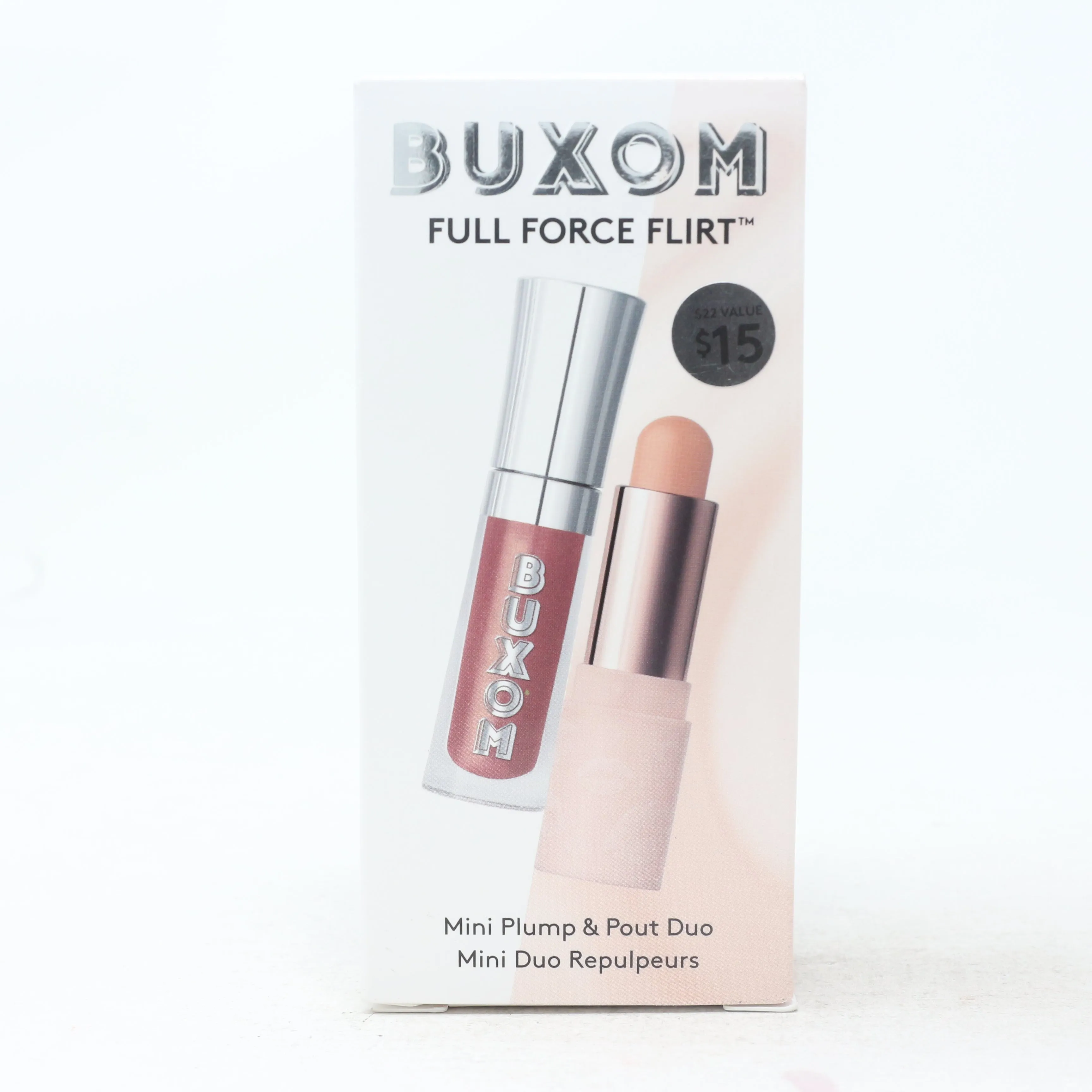 Buxom Full Force Flirt Mini Plump & Pout Duo  / New With Box