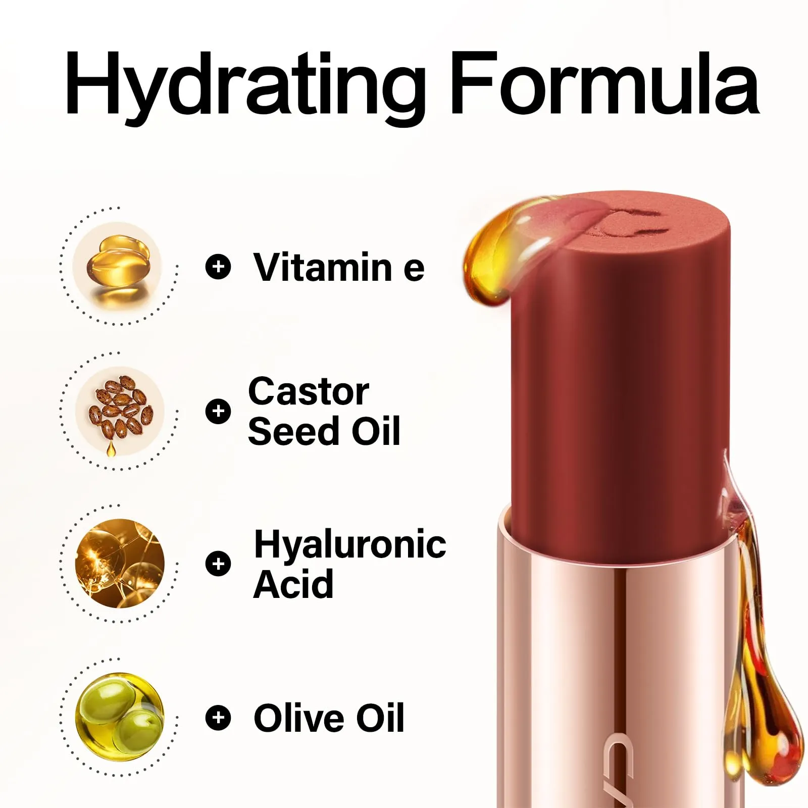CARSLAN Matte Lipstick Hydrating Lip Color Makeup, Highly Pigmented Lipstick with Moisturizing Formula, Lightweight, Smooth, M14