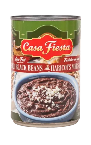 Casa Fiesta - Low Fat Refried Black Beans, 398 mL