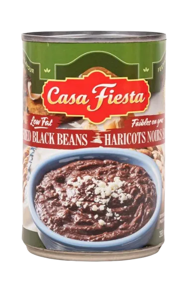 Casa Fiesta - Low Fat Refried Black Beans, 398 mL