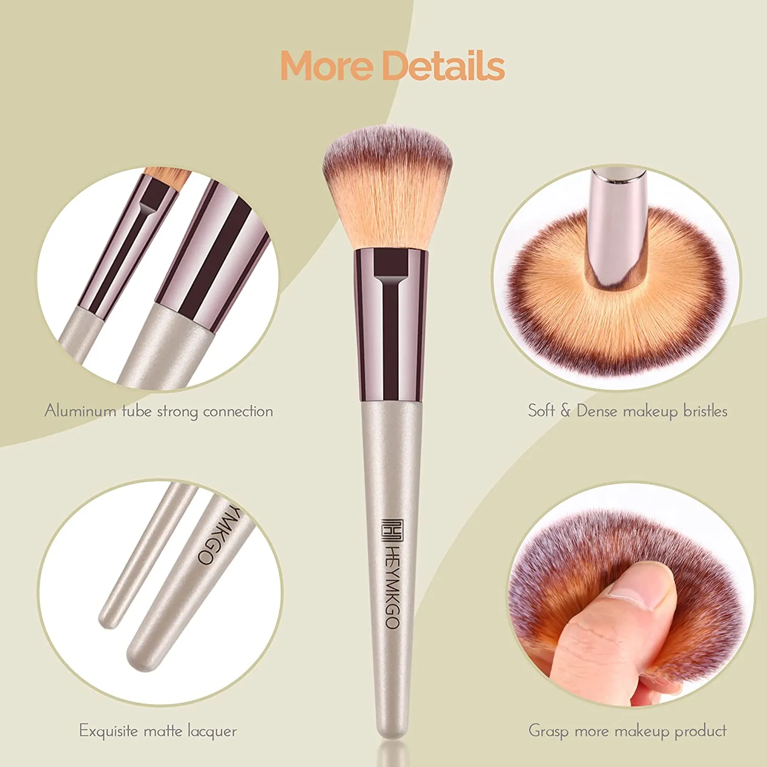 Champion-10pcs Makeup Brush Sets with Makeup Sponge