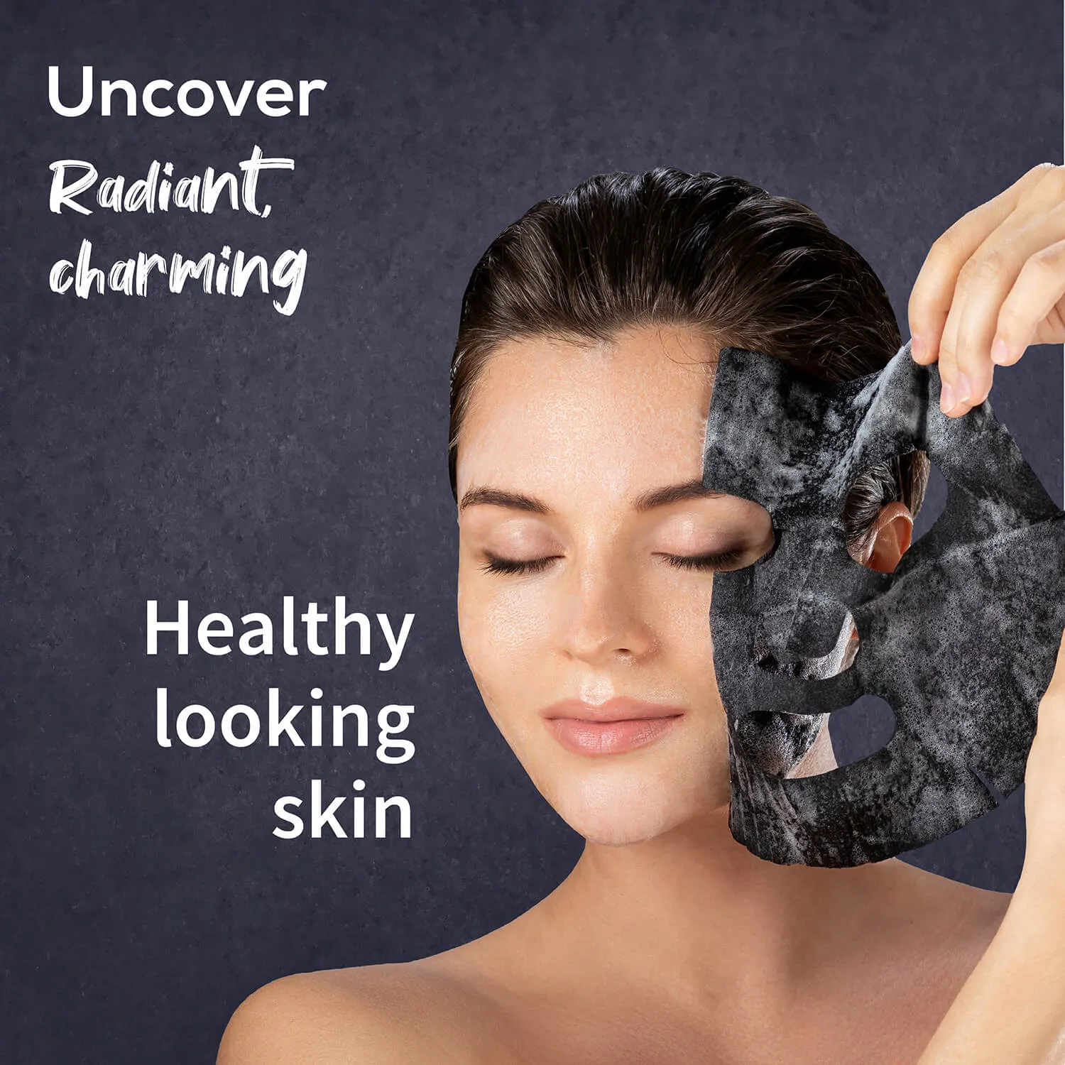 Charcoal & Coffee Face Serum Sheet Mask With Coffee & Mint (Net Qty- 20g)