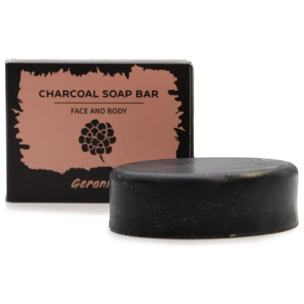 Charcoal Soap with Pure Essential Oils Argan oil Hempseed Oil and Shea Butter.
