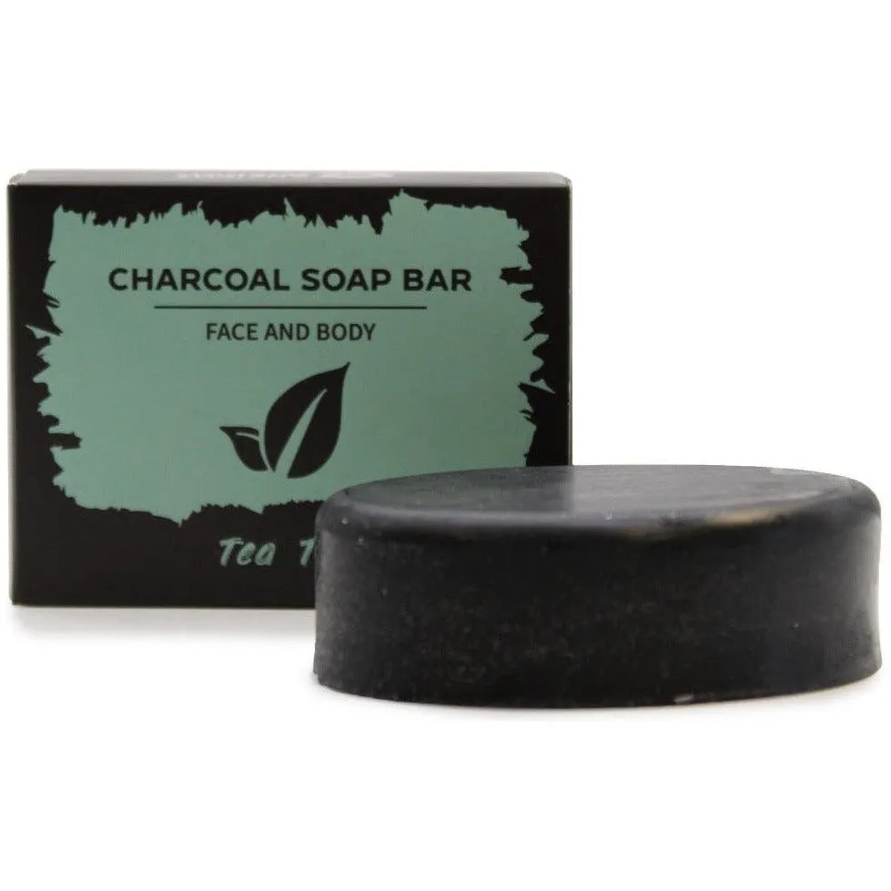 Charcoal Soap with Pure Essential Oils Argan oil Hempseed Oil and Shea Butter.