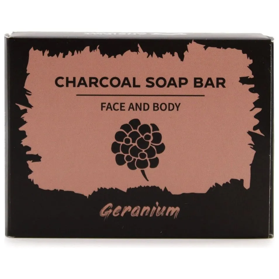 Charcoal Soap with Pure Essential Oils Argan oil Hempseed Oil and Shea Butter.