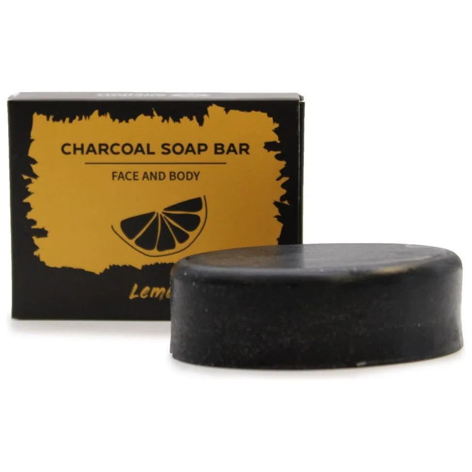 Charcoal Soap with Pure Essential Oils Argan oil Hempseed Oil and Shea Butter.