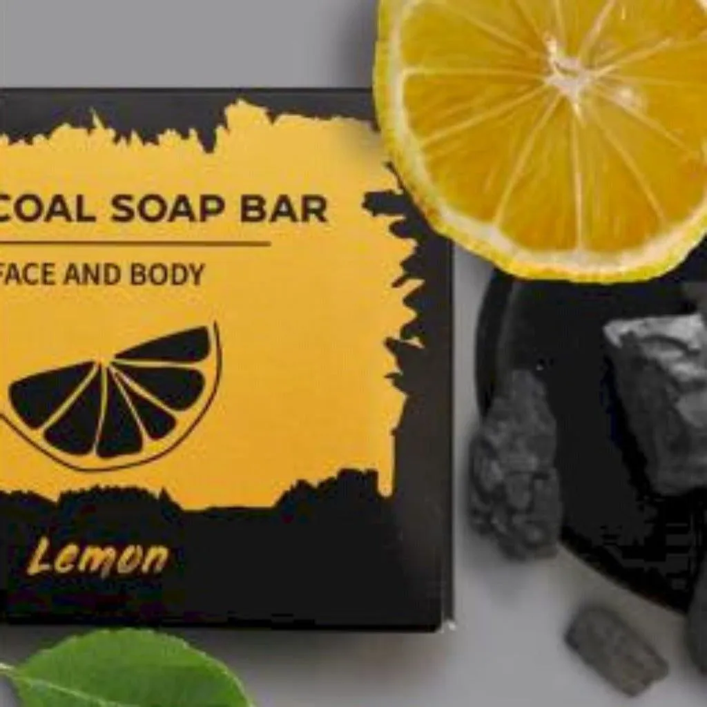 Charcoal Soap with Pure Essential Oils Argan oil Hempseed Oil and Shea Butter.