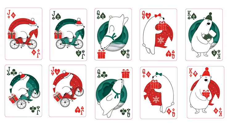 Christmas Playing Cards (Red) by TCC