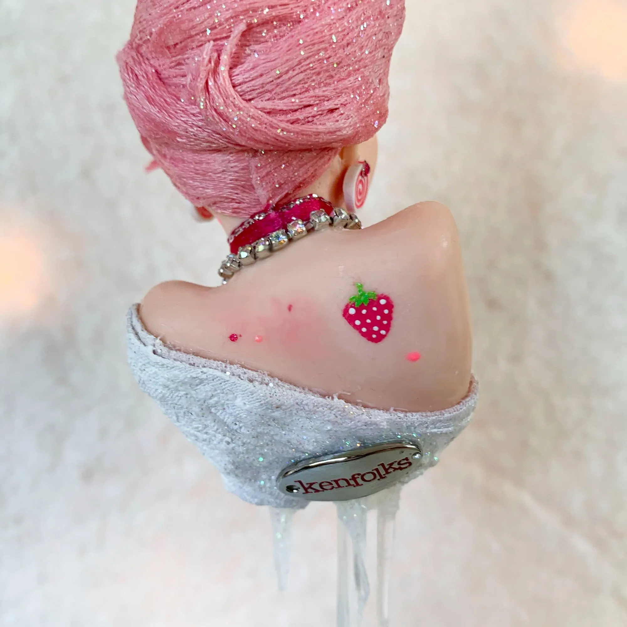 Christmas Sweets hanging ornament - Indoor Christmas tree decorations - Ice Cream Swirl