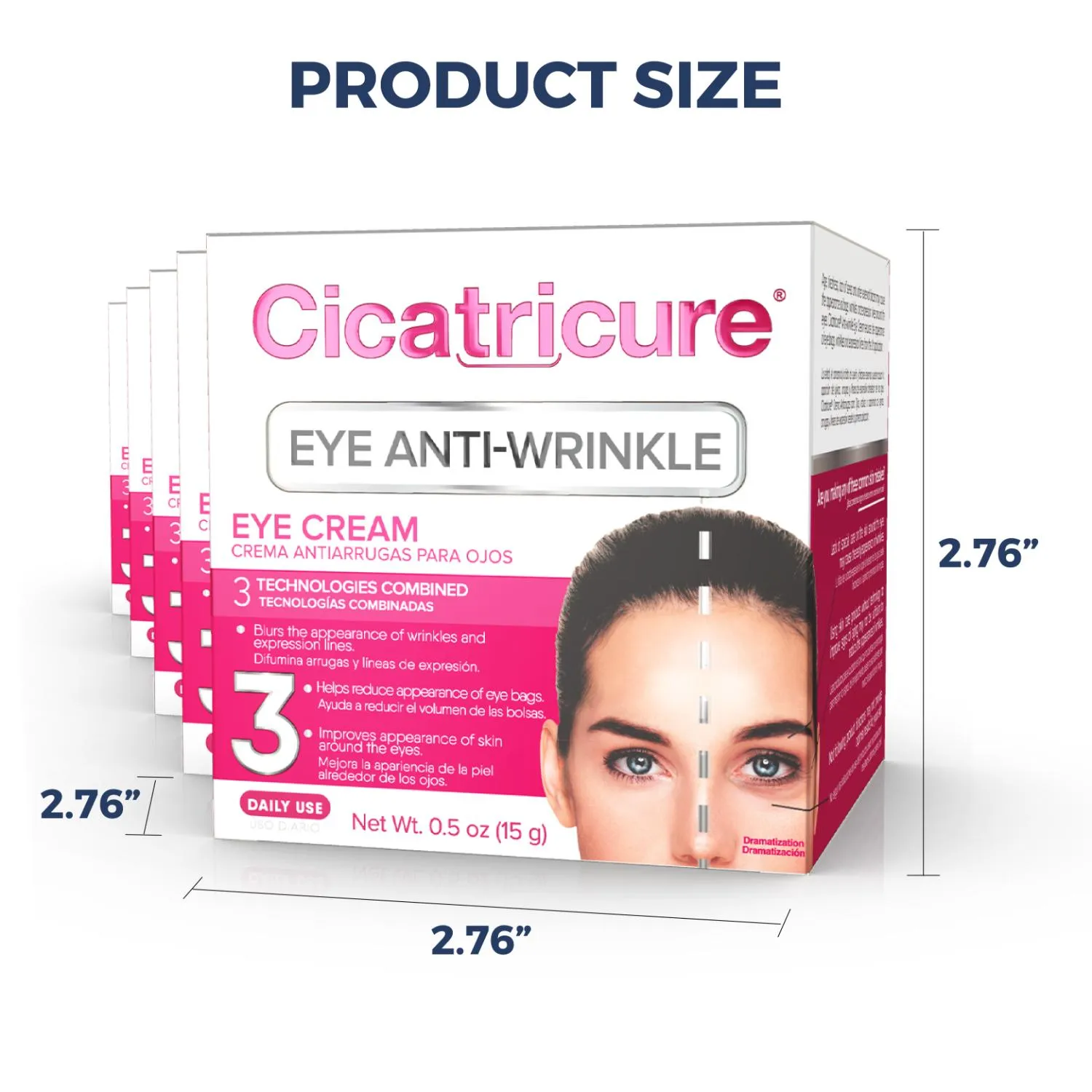 Cicatricure Anti-Wrinkle Eye Cream - 0.5 oz (15 g) - Case of 12
