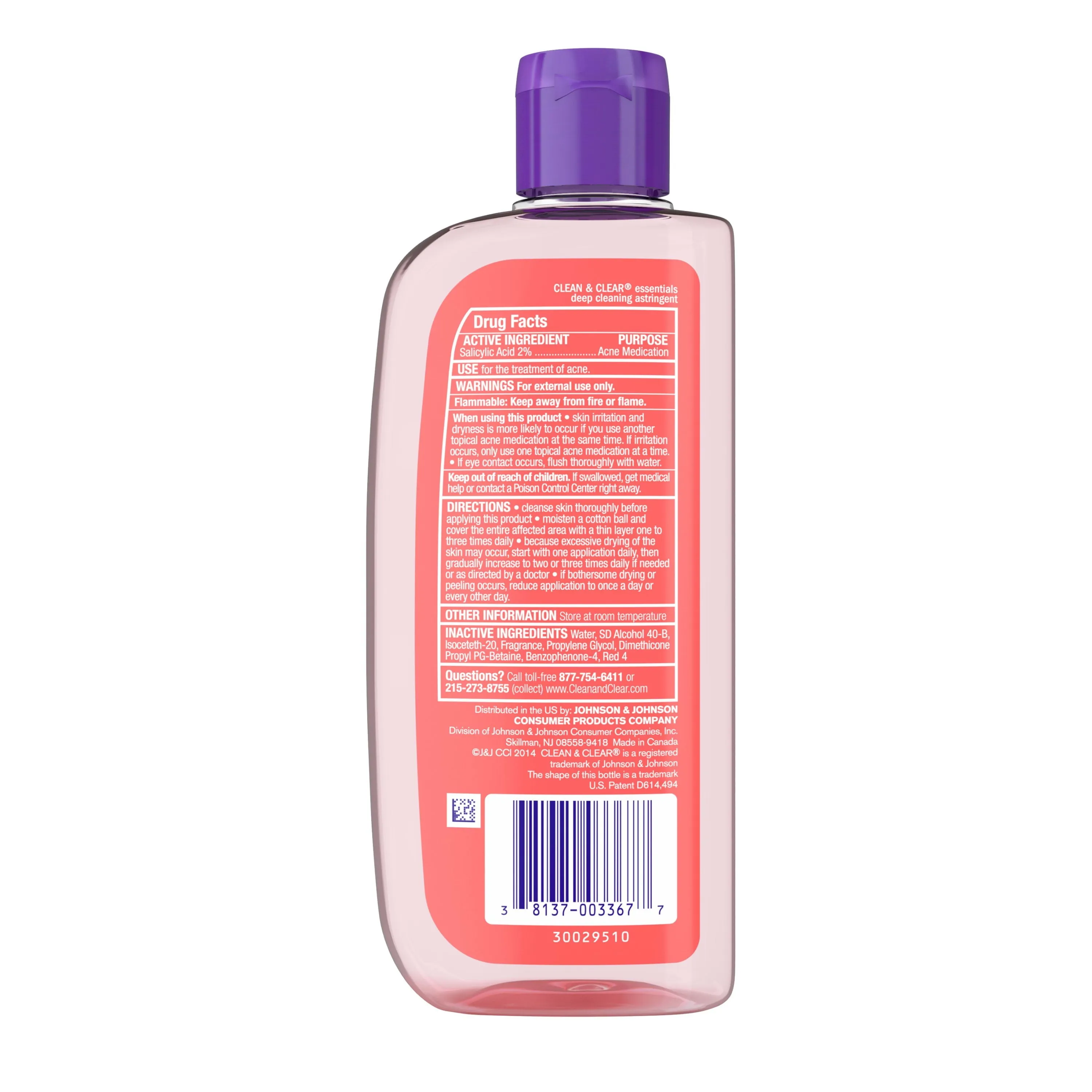 Clean & Clear Essentials Astringent - Oil-Free Deep Cleaning, 8 fl oz