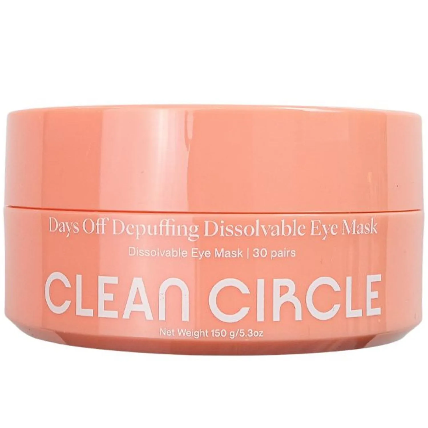 Clean Circle Depuffing Dissolvable Under Eye Masks - Enriched with Glucomannan, and Pumpkin Seed - Combat Fatigue, Reduce Puffiness, and Hydrate for a Fresh Look - Under Eye Mask Patches