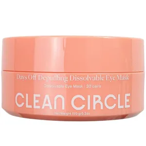 Clean Circle Depuffing Dissolvable Under Eye Masks - Enriched with Glucomannan, and Pumpkin Seed - Combat Fatigue, Reduce Puffiness, and Hydrate for a Fresh Look - Under Eye Mask Patches