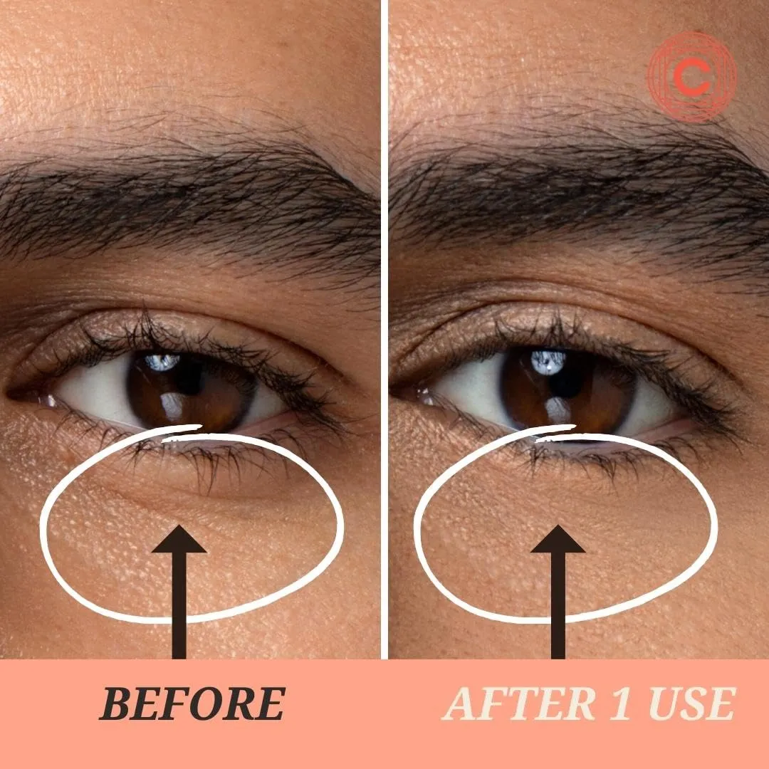 Clean Circle Depuffing Dissolvable Under Eye Masks - Enriched with Glucomannan, and Pumpkin Seed - Combat Fatigue, Reduce Puffiness, and Hydrate for a Fresh Look - Under Eye Mask Patches