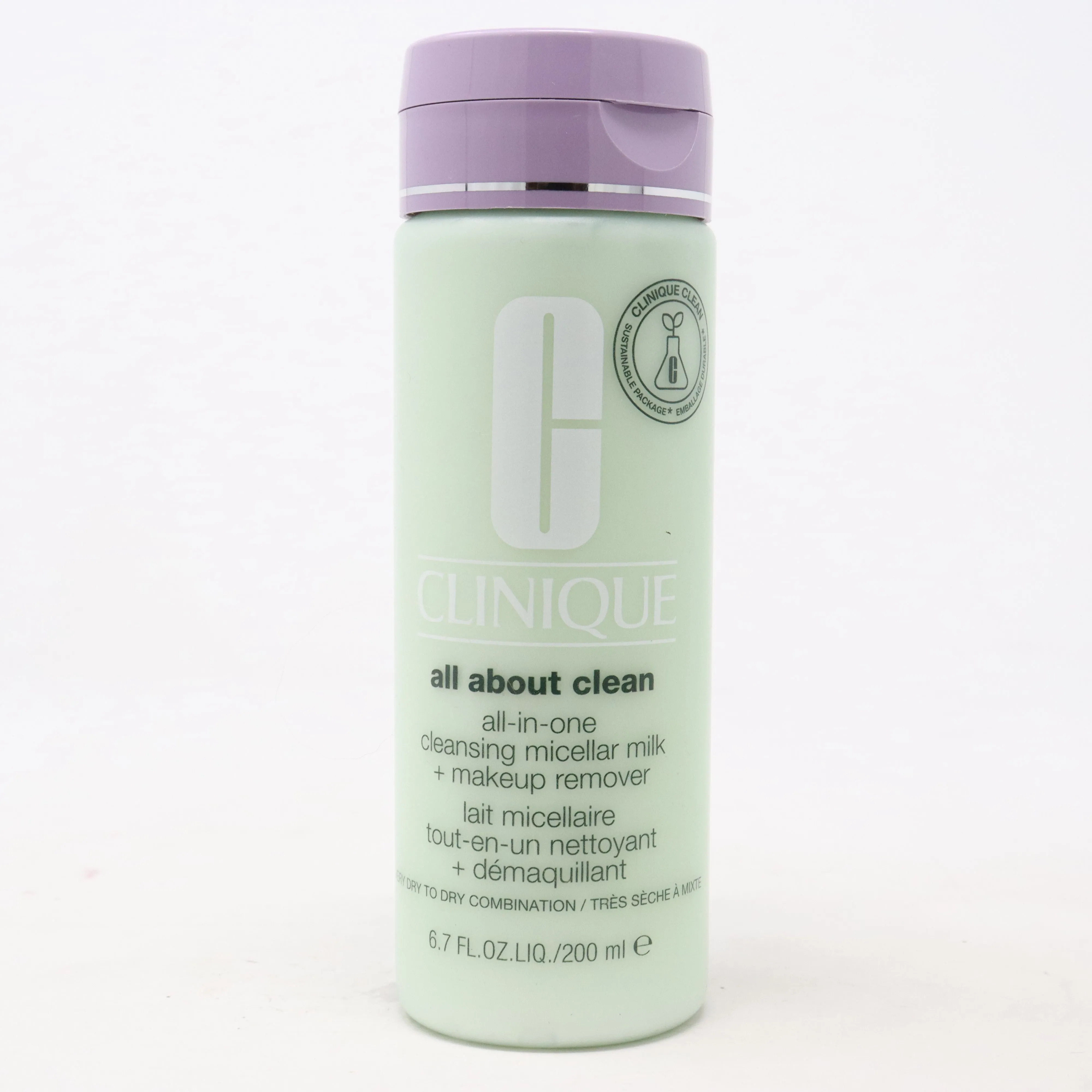 Clinique All About Clean Cleansing Micellar Milk   Makeup Remover 6.7oz New
