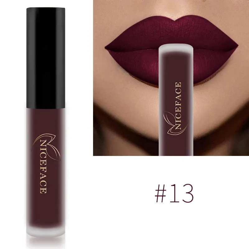 Color Matte Liquid Lip Gloss – Waterproof, Long-Lasting & Moisturizing