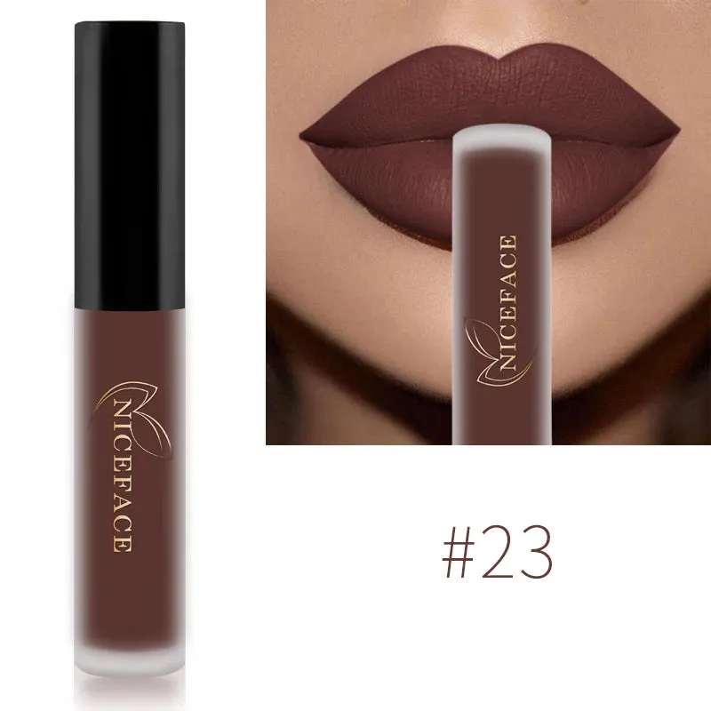 Color Matte Liquid Lip Gloss – Waterproof, Long-Lasting & Moisturizing