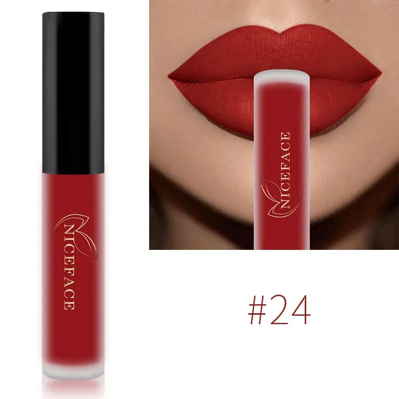 Color Matte Liquid Lip Gloss – Waterproof, Long-Lasting & Moisturizing