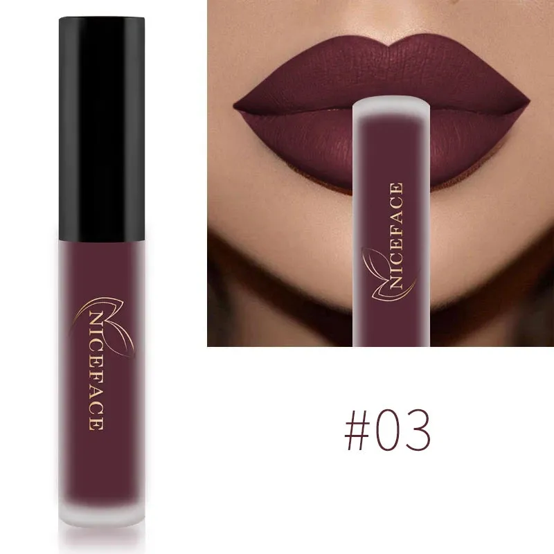 Color Matte Liquid Lip Gloss – Waterproof, Long-Lasting & Moisturizing