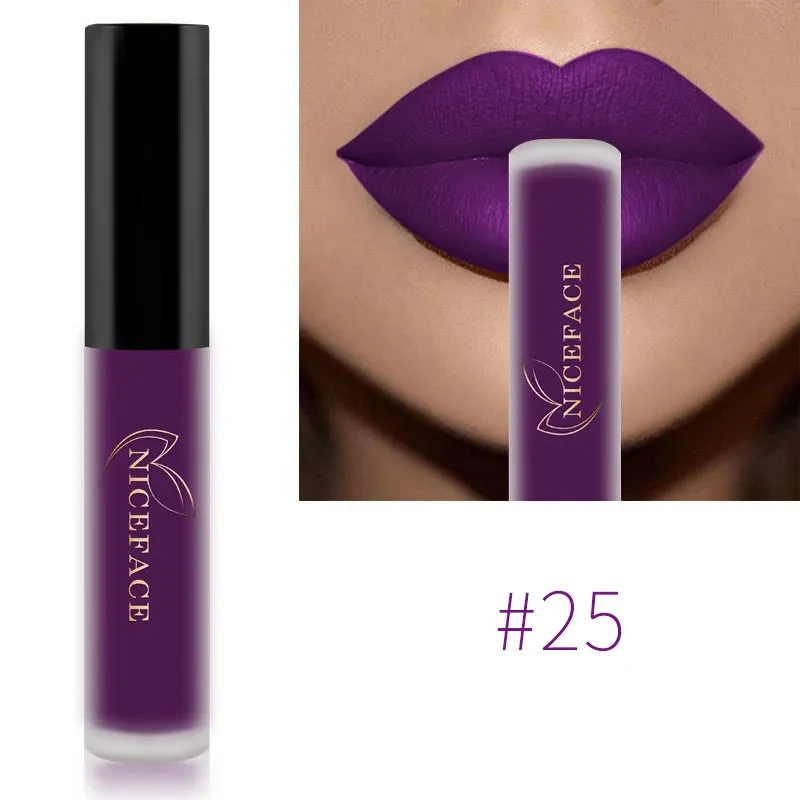 Color Matte Liquid Lip Gloss – Waterproof, Long-Lasting & Moisturizing