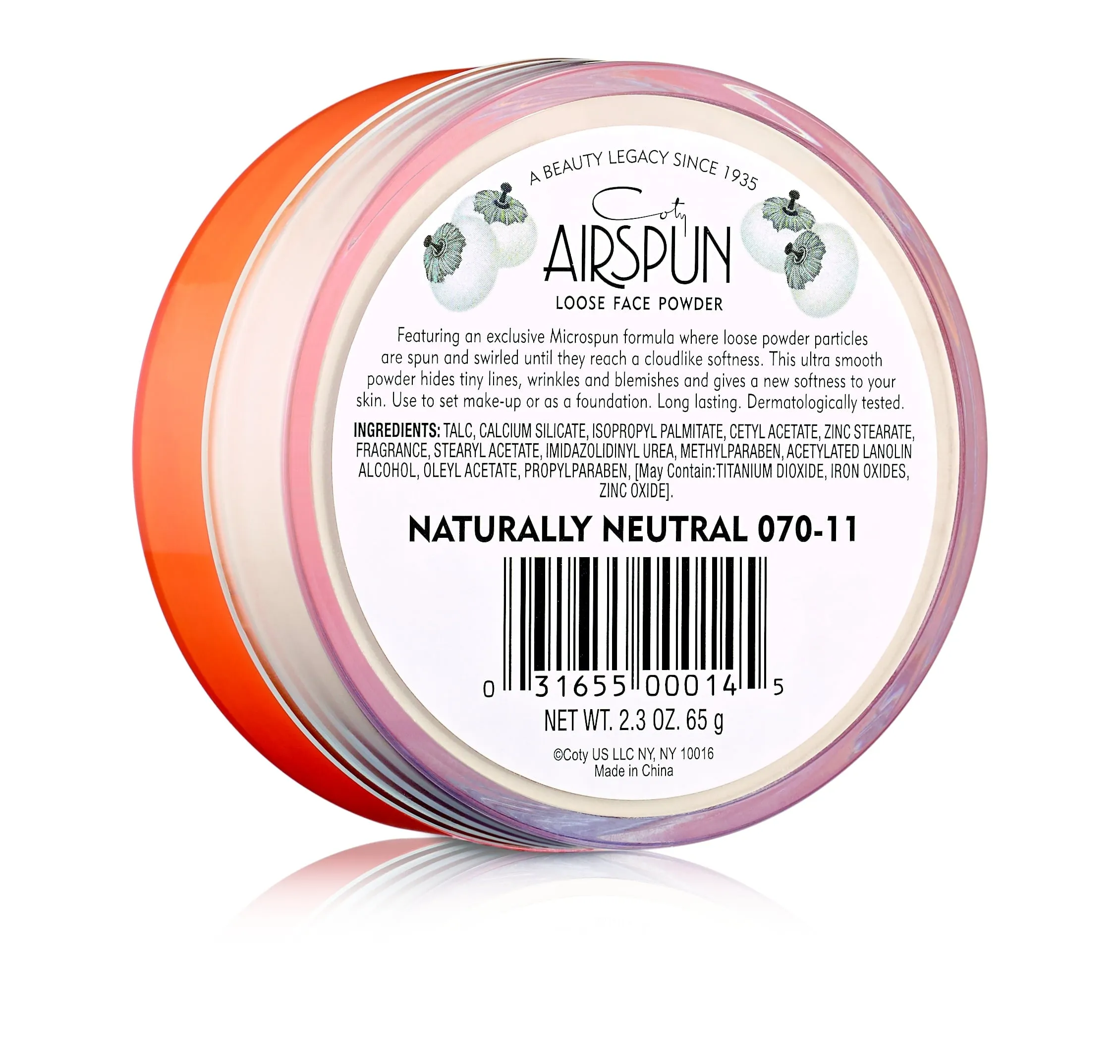 Coty Airspun Loose Face Powder, 011 Naturally Neutral, 2.3 oz